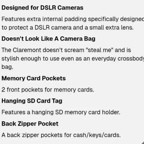 Lo & Sons Brown Crossbody Camera Bag - Picture 5 of 9